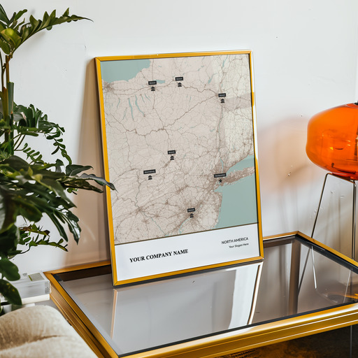 Our Corporate Branches Map Poster - Street Map 10