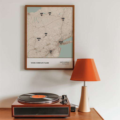 Our Corporate Branches Map Poster - Street Map 8