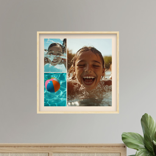 Pool Day Poster - Photo Collage Print 9