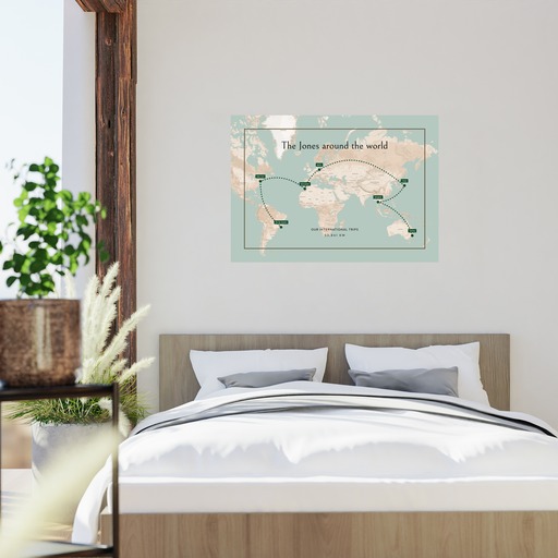 Our International Trip Poster - Route Map 7