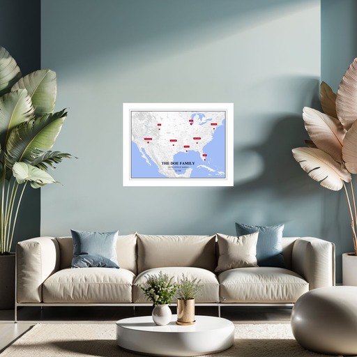 Our Family Poster - Street Map 8