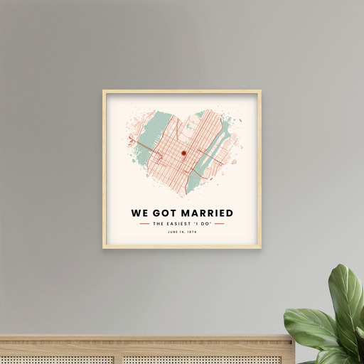 We Got Married Poster - Street Map 10