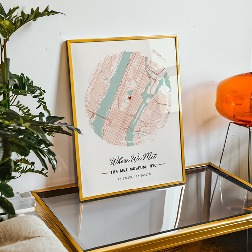 Where We Met Poster - Street Map 10