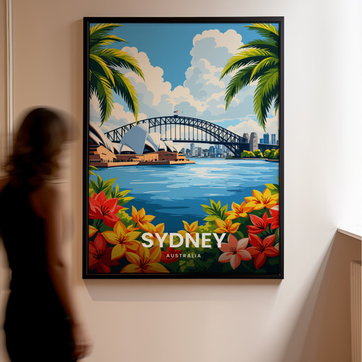 Sydney Travel Print - Vintage Travel Art Poster 10