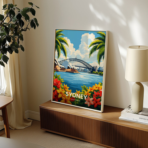 Sydney Travel Print - Vintage Travel Art Poster 8