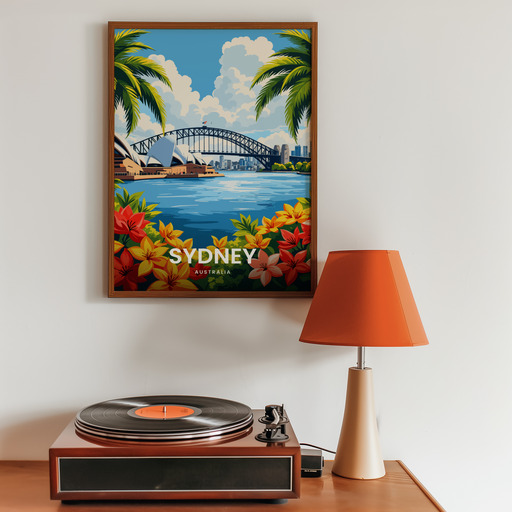 Sydney Travel Print - Vintage Travel Art Poster 9