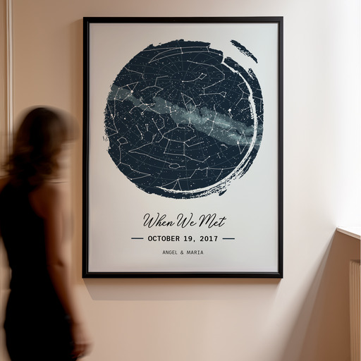 When We Met Poster - Celestial Map 10
