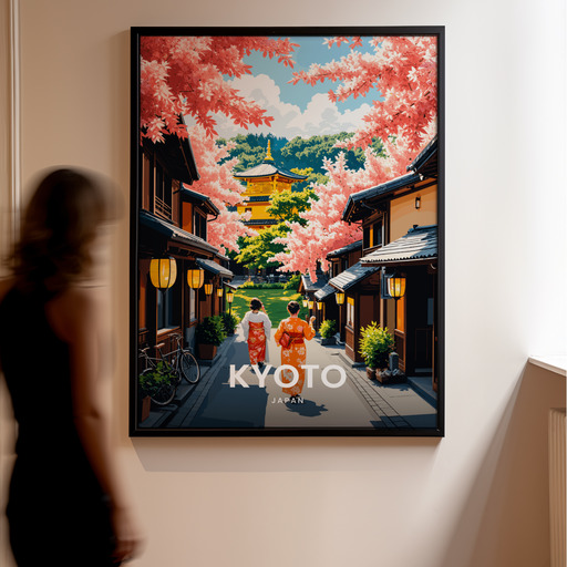 Kyoto Travel Print - Vintage Travel Art Poster 10