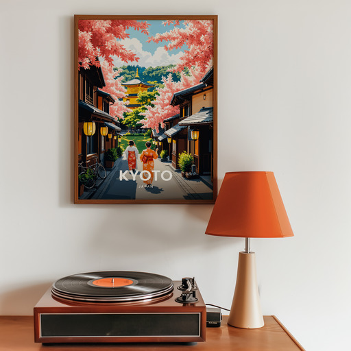 Kyoto Travel Print - Vintage Travel Art Poster 9