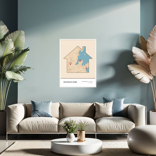 Our Beach Home Poster - Street Map 2