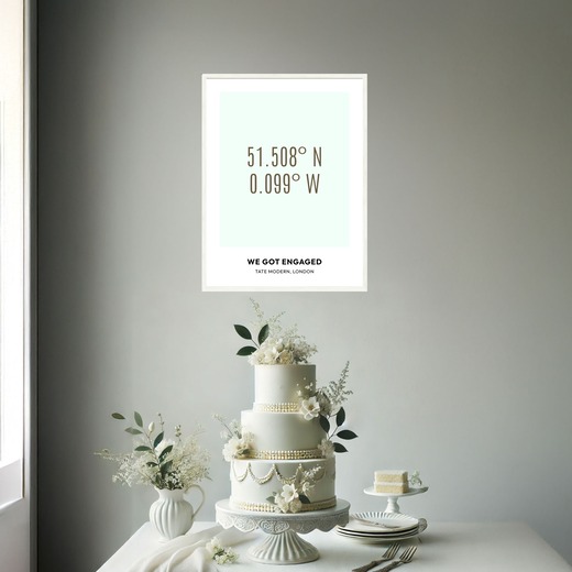 Where We Got Engaged Poster - Coordinates 2
