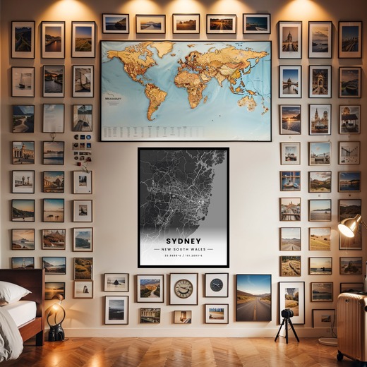 Sydney in Dark Poster - Street Map 2