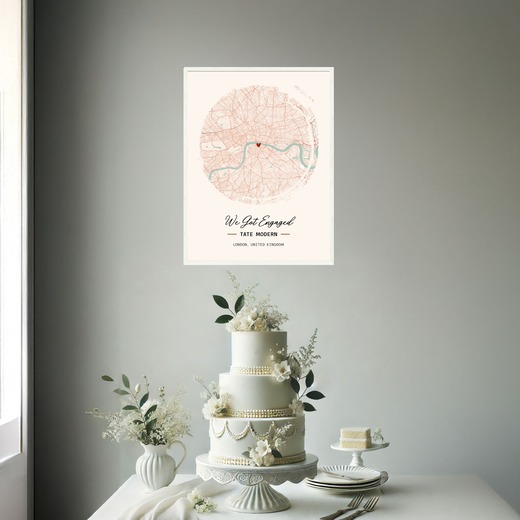 Where We Got Engaged Poster - Street Map 2