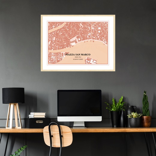 Piazza San Marco Poster - Street Map 2