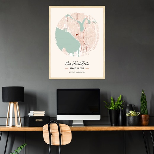 Where We Had Our First Date Poster - Street Map 2