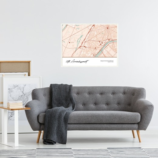 Hotspots in the 16th Arrondissement Poster - Street Map 5