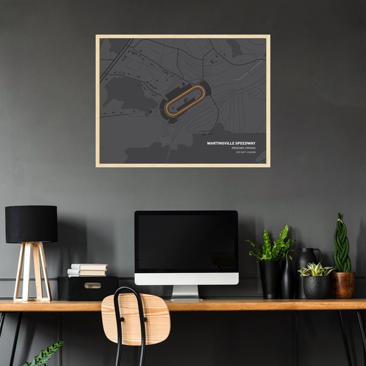 Martinsville Speedway Poster - Track Map 2