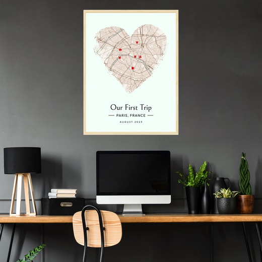 Our First Trip Poster - Street Map 2