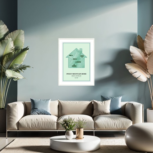 Our Mountain Home Poster - Topo Map 2