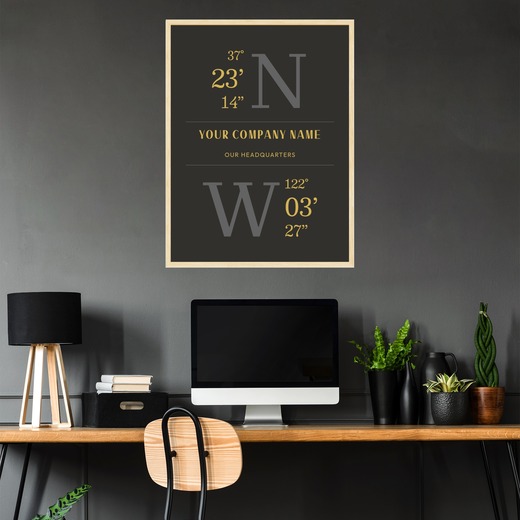 Our Headquarters Poster - Coordinates 2