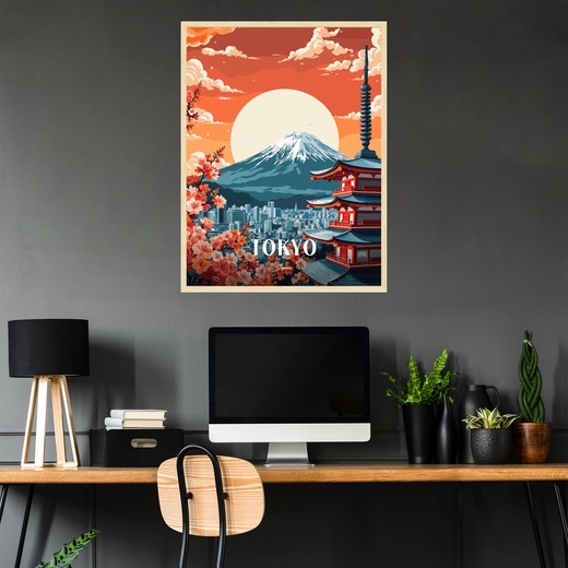 Tokyo Travel Print - Vintage Travel Art Poster 2