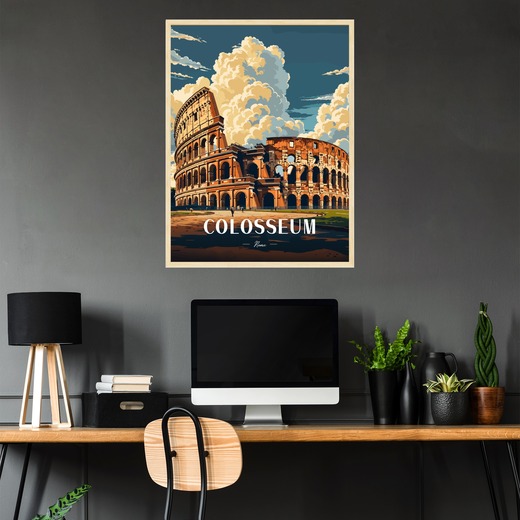 Colosseum Travel Print - Vintage Travel Art Poster 2