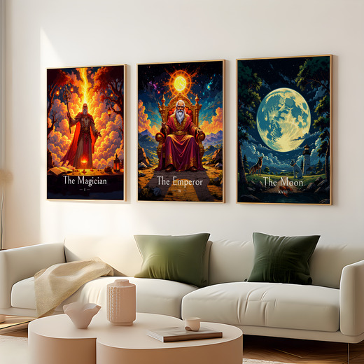The Emperor in Enchanted Surrealism Print - Custom Tarot Card Poster 8
