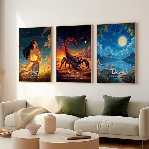 Scorpio in Enchanted Surrealism Print - Custom Zodiac Sign Poster 8