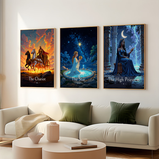 The Star in Enchanted Surrealism Print - Custom Tarot Card Poster 8