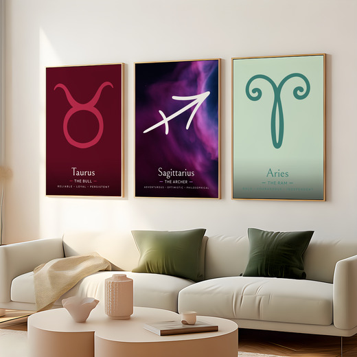 Sagittarius in Curvy Print - Custom Zodiac Sign Poster 8