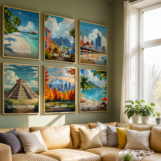 Denver Travel Print - Vintage Travel Art Poster 8