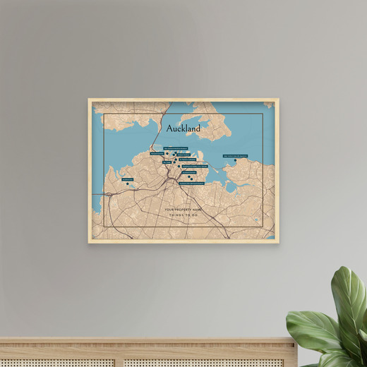 Auckland Airbnb Tourist Poster in Road Trip - Street Map 8