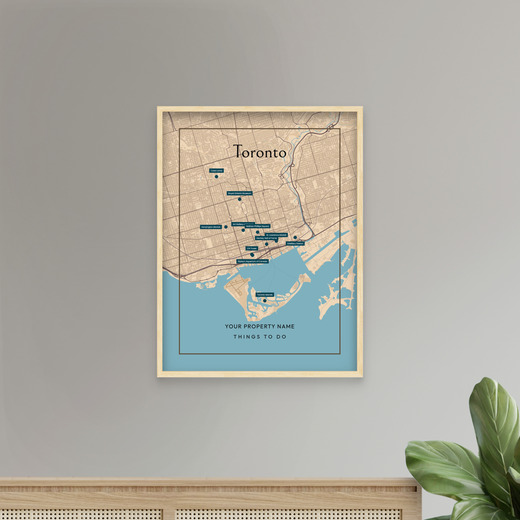 Toronto Airbnb Tourist Poster in Road Trip - Street Map 8