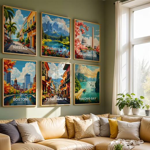 Tegucigalpa Travel Print - Vintage Travel Art Poster 8
