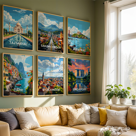 Stockholm Travel Print - Vintage Travel Art Poster 8