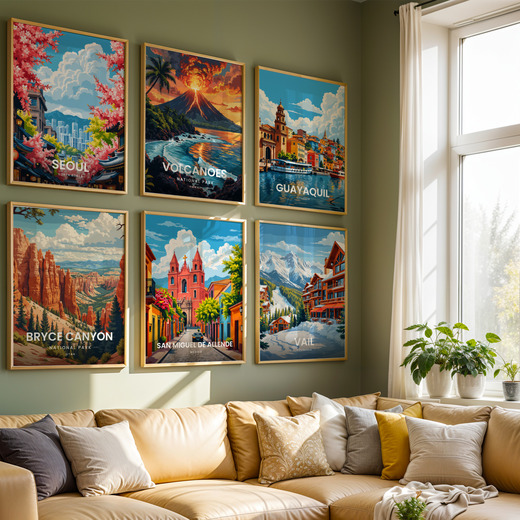 San Miguel de Allende Travel Print - Vintage Travel Art Poster 8