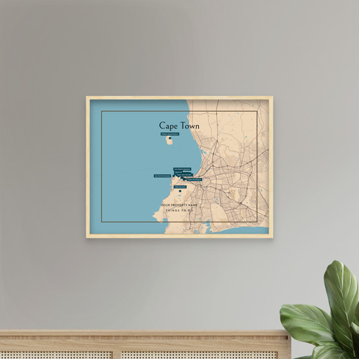 Cape Town Airbnb Tourist Poster in Road Trip - Street Map 7