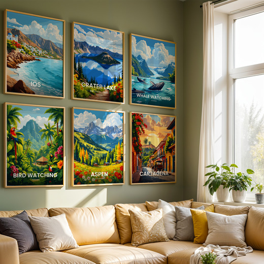 Summer in Aspen Travel Print - Vintage Travel Art Poster 8