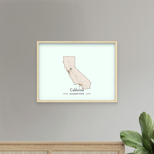 California State Poster - Boundary Map 8