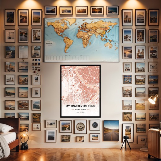 My Stay in Trastevere Poster - Route Map 8