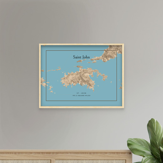 Island of St John Map Poster 8