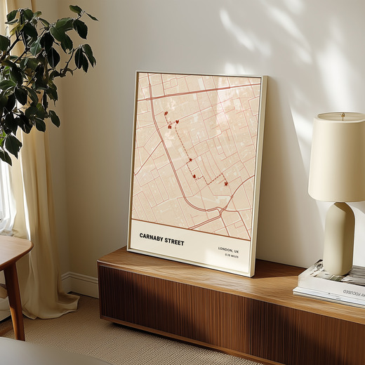 Carnaby Street Poster - Street Map 8