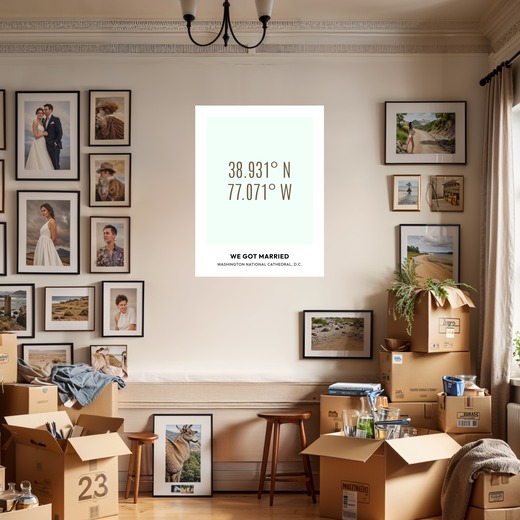 Where We Got Married Poster - Coordinates 8