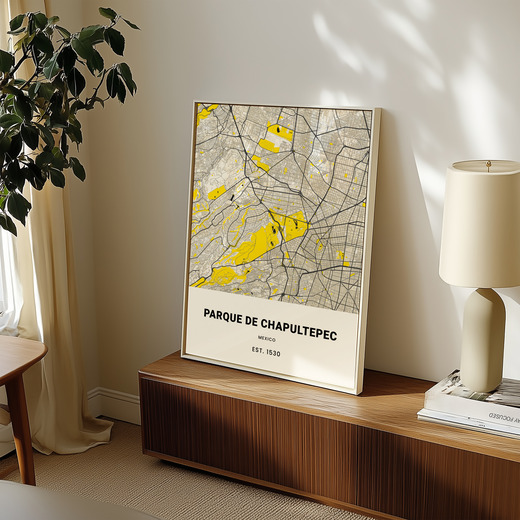 Parque de Chapultepec Poster - Street Map 8