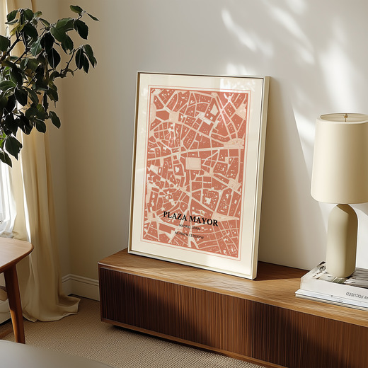 Plaza Mayor Poster - Street Map 8