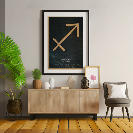 Sagittarius in Simple Sharp Print - Custom Zodiac Sign Poster 8