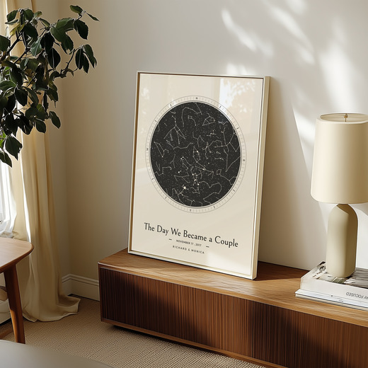 The Day We Became a Couple Poster - Celestial Map 8