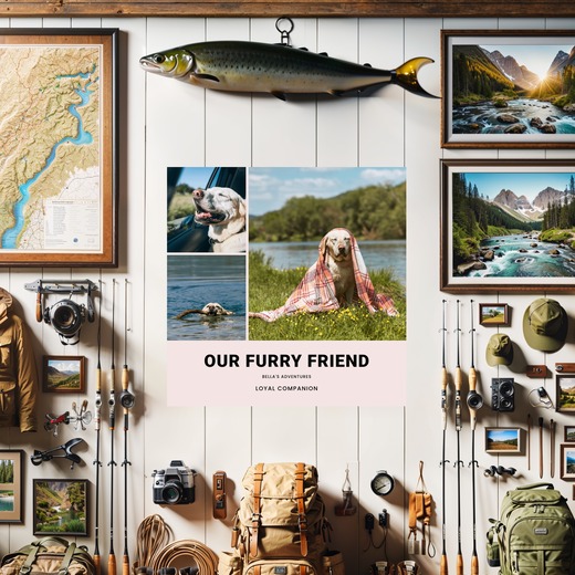Our Dog Adventures Poster - Photo Collage Print 8