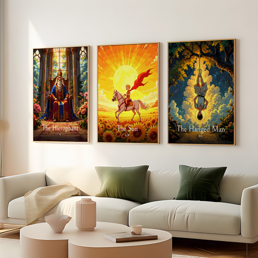 The Sun in Enchanted Surrealism Print - Custom Tarot Card Poster 8