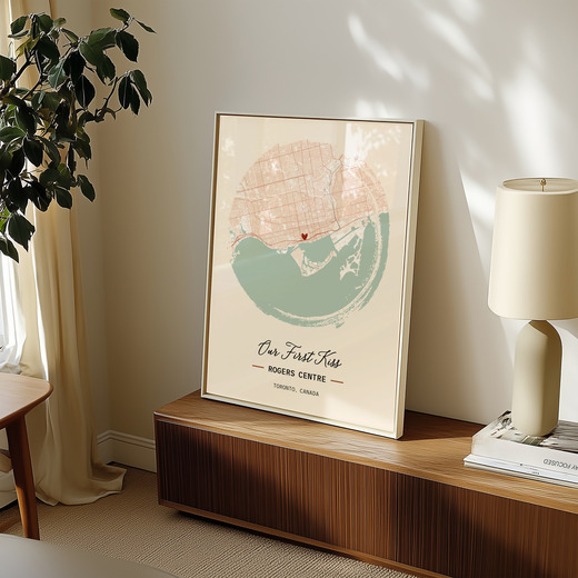 Where We Had Our First Kiss Poster - Street Map 8